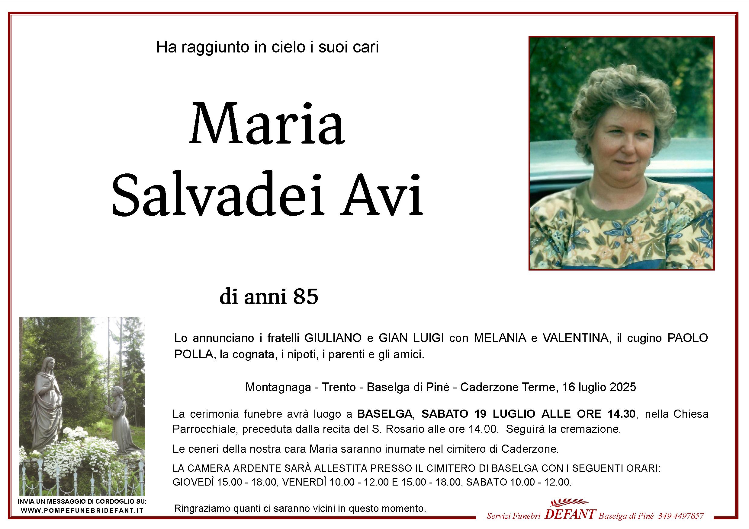 Maria Salvadei Avi